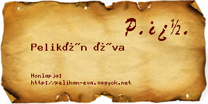 Pelikán Éva névjegykártya