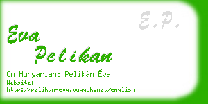 eva pelikan business card